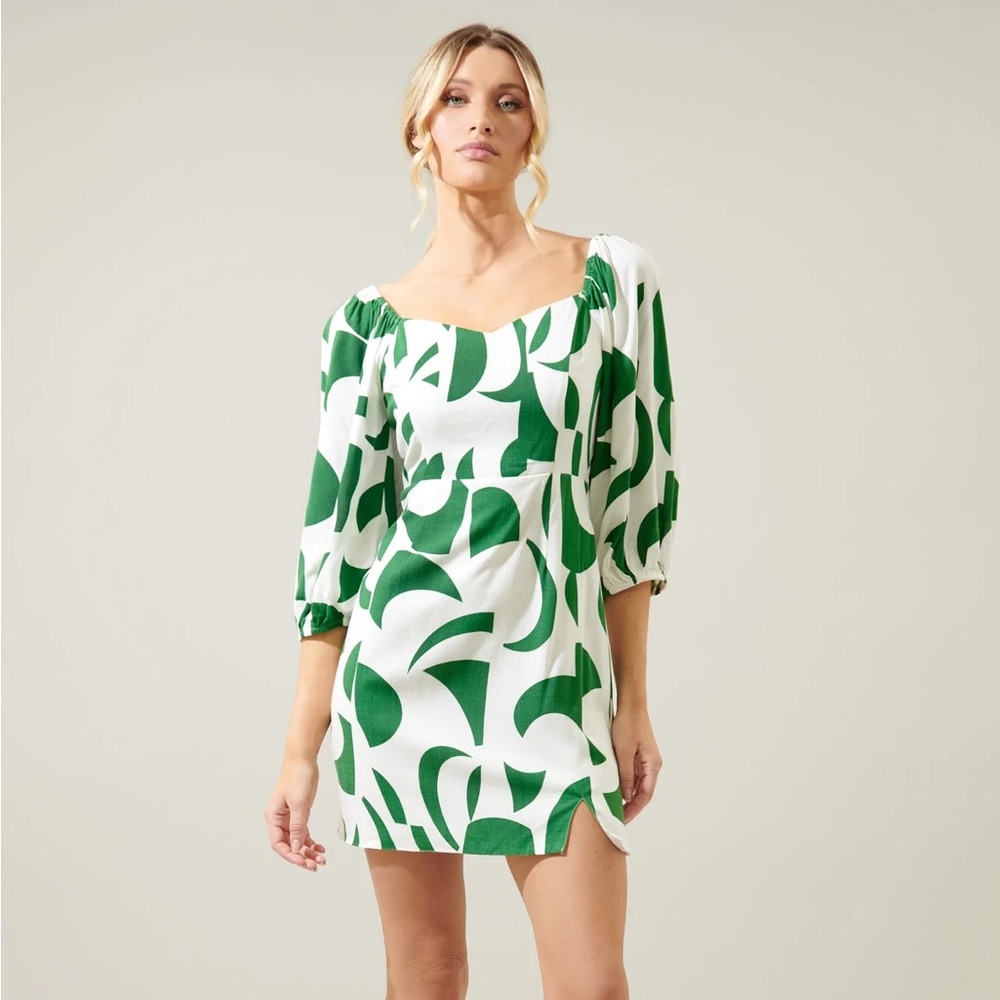 Sugarlips Posh Geometric Avana Mini Sheath Dress Sz Small NWT